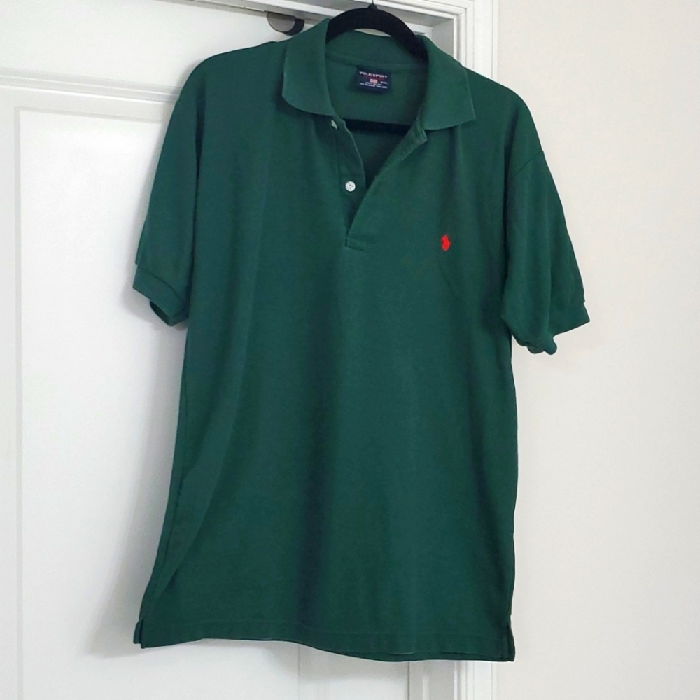 Polo Sport Green Polo Top